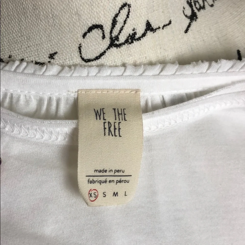 Free People White High-Low Tee - Picture 5 of 5